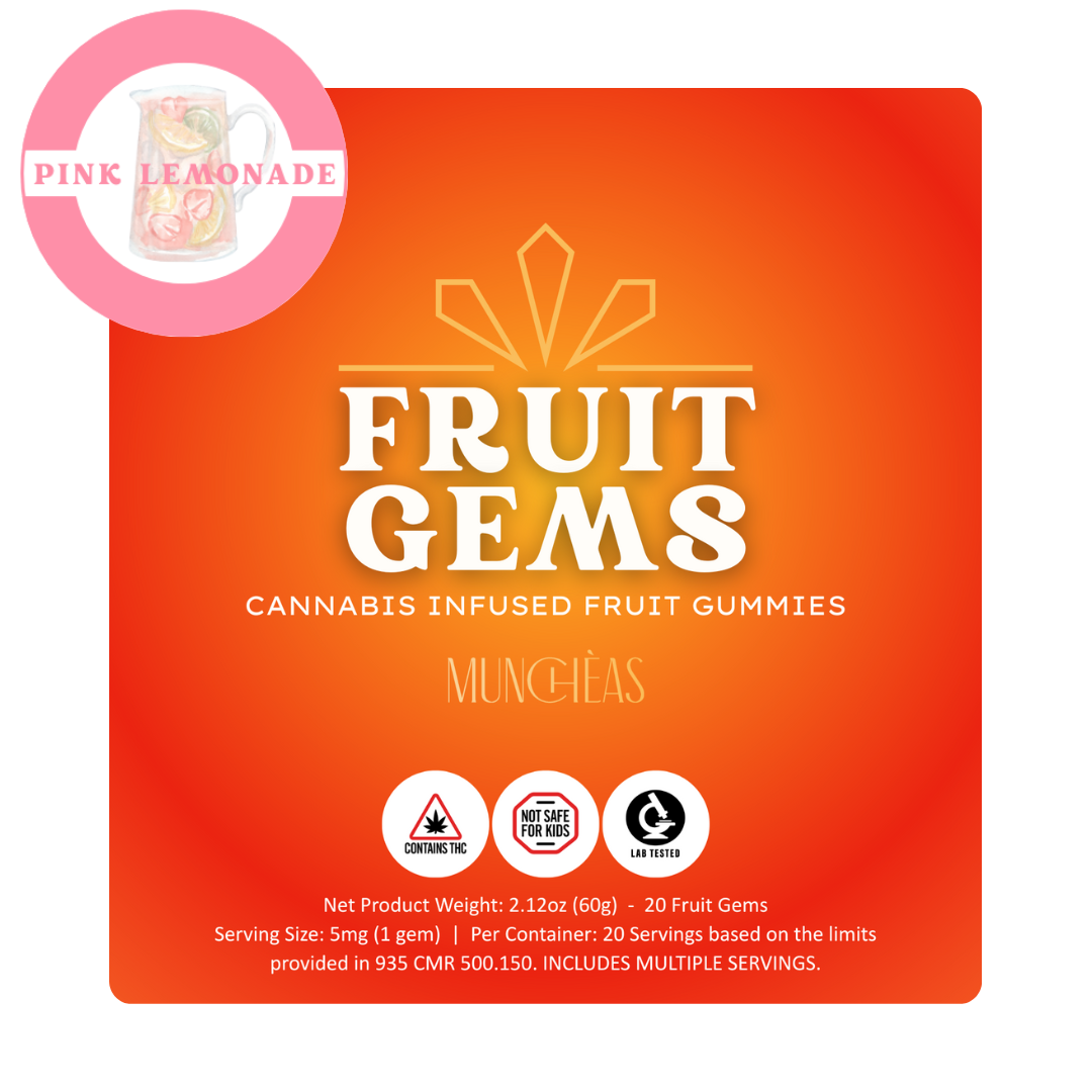 Fruit Gems Pink Lemonade Edibles