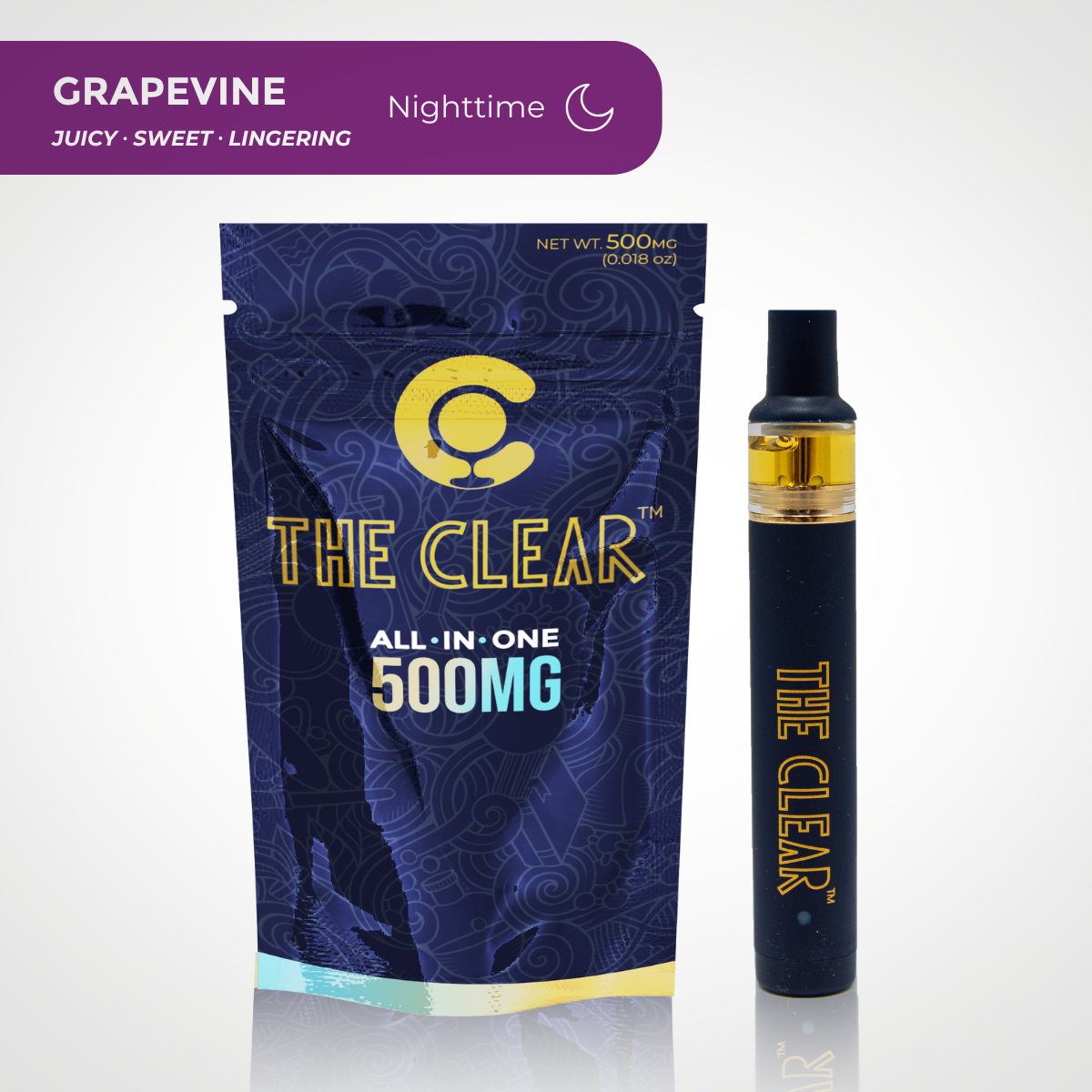 The Clear Grapevine Disposable Vape .5 grams
