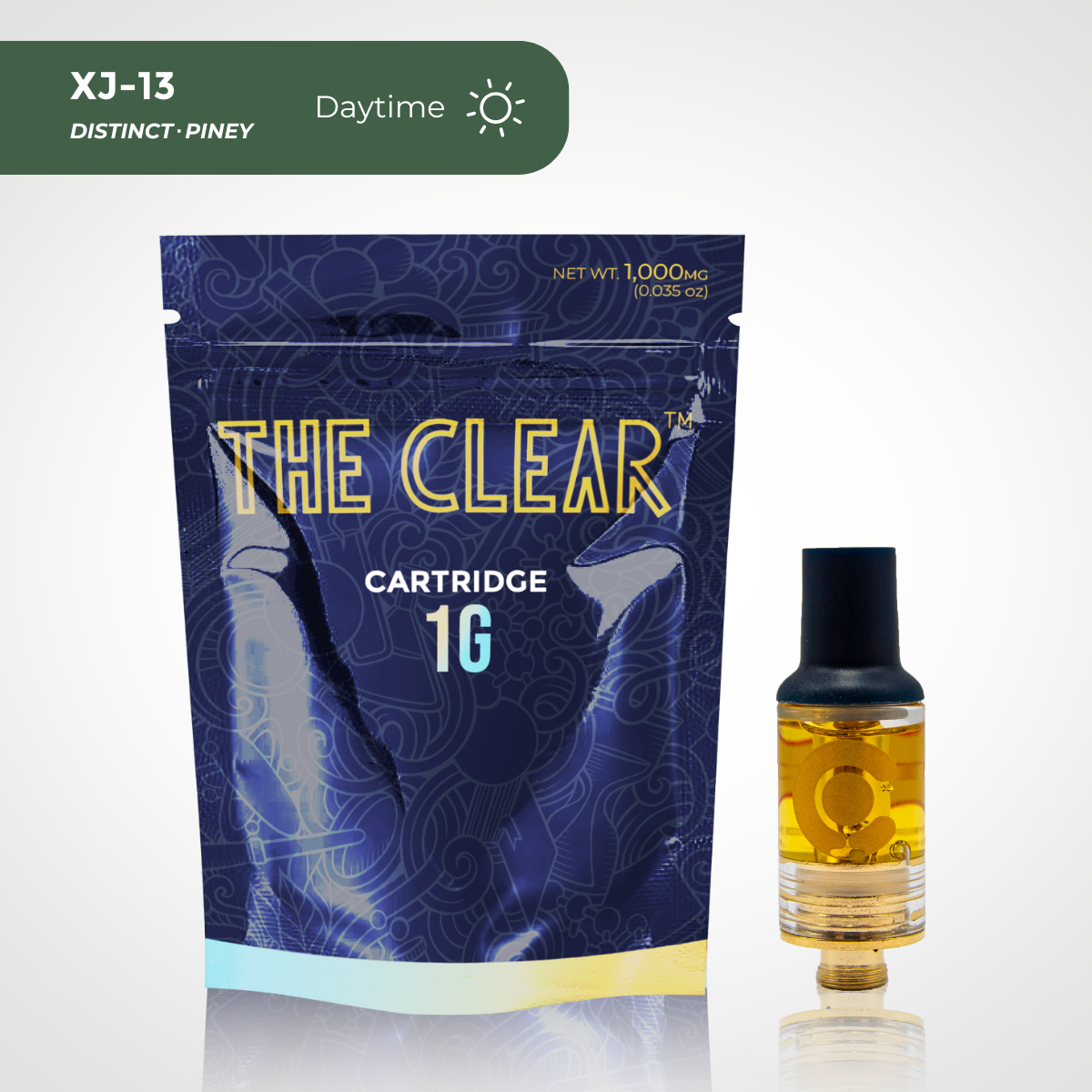 The Clear XJ-13 Distillate Vape Cartridge 1 gram